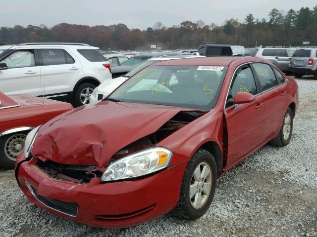 2G1WT58N189150675 - 2008 CHEVROLET IMPALA LT BURGUNDY photo 2