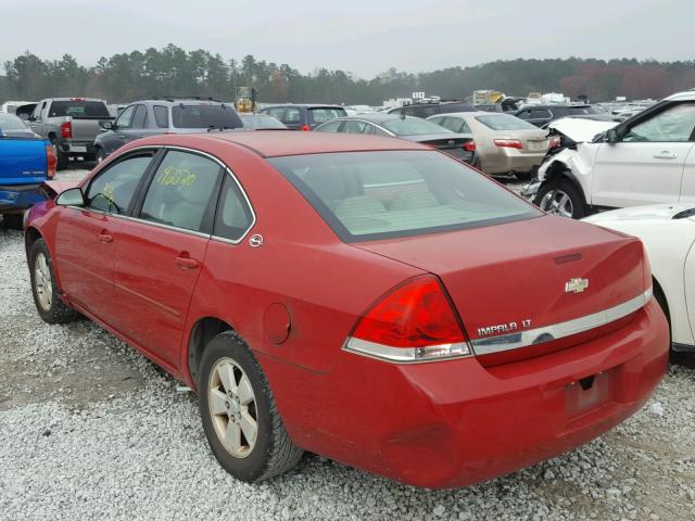 2G1WT58N189150675 - 2008 CHEVROLET IMPALA LT BURGUNDY photo 3