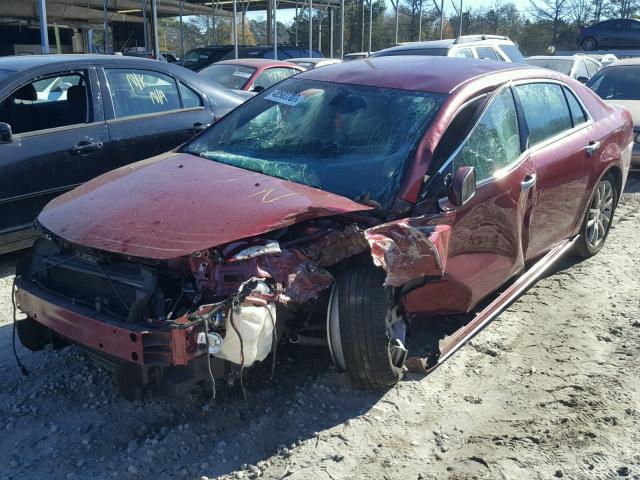 1G1ZK57B99F125202 - 2009 CHEVROLET MALIBU LTZ RED photo 2