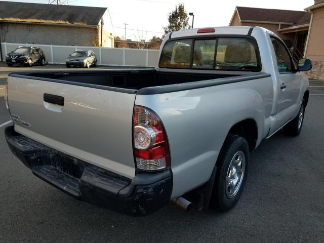 5TFNX4CN6BX006380 - 2011 TOYOTA TACOMA SILVER photo 4