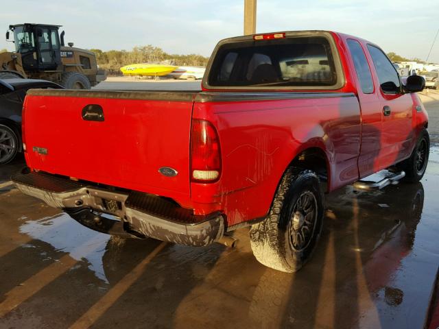 2FTRX17W23CA40533 - 2003 FORD F150 RED photo 4