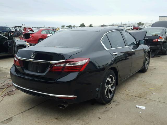 1HGCR2F30GA008282 - 2016 HONDA ACCORD LX BLACK photo 4