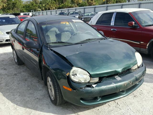 1B3ES46C3YD804646 - 2000 DODGE NEON BASE GREEN photo 1