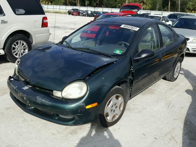 1B3ES46C3YD804646 - 2000 DODGE NEON BASE GREEN photo 2