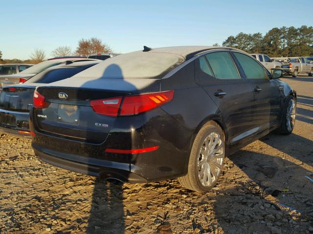 5XXGN4A72EG309736 - 2014 KIA OPTIMA EX BLACK photo 4