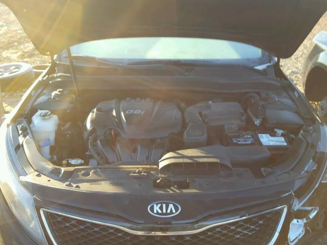 5XXGN4A72EG309736 - 2014 KIA OPTIMA EX BLACK photo 7