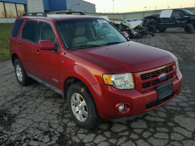 1FMCU04198KA92385 - 2008 FORD ESCAPE LIM MAROON photo 1