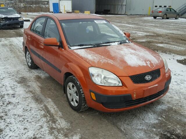 KNADE123576284178 - 2007 KIA RIO BASE ORANGE photo 1