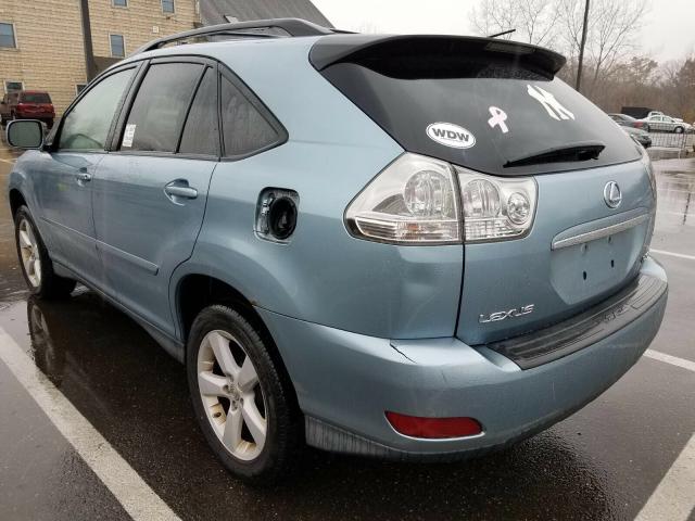 2T2HK31U07C009518 - 2007 LEXUS RX 350 BLUE photo 3