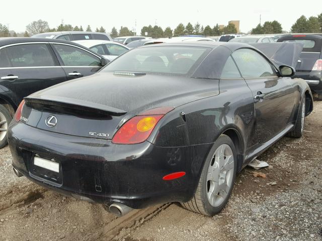 JTHFN48Y120027836 - 2002 LEXUS SC 430 BLACK photo 4