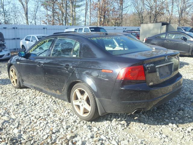 19UUA65576A071027 - 2006 ACURA 3.2TL BLACK photo 3