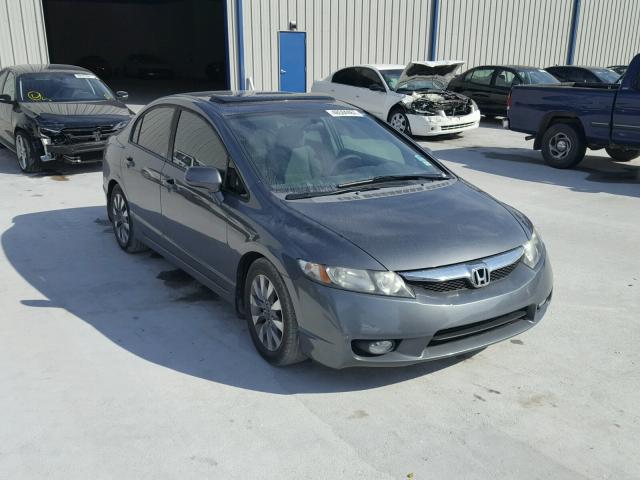 1HGFA16889L020083 - 2009 HONDA CIVIC EX GRAY photo 1