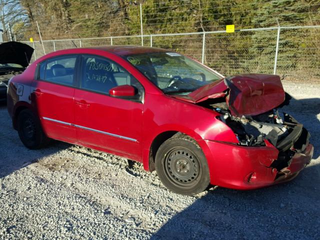 3N1AB6AP0AL652363 - 2010 NISSAN SENTRA RED photo 1