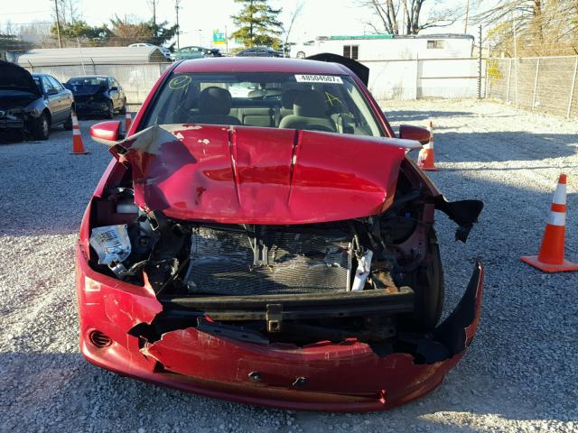 3N1AB6AP0AL652363 - 2010 NISSAN SENTRA RED photo 9