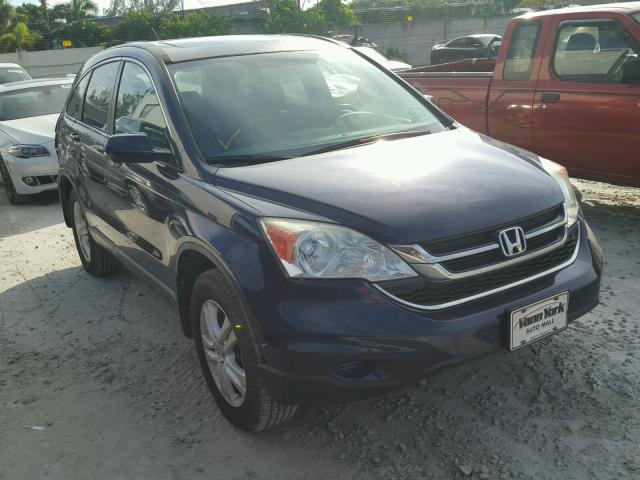 5J6RE4H70BL066996 - 2011 HONDA CR-V EXL BLUE photo 1