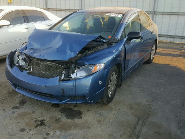 19XFA1F3XBE047481 - 2011 HONDA CIVIC VP BLUE photo 2