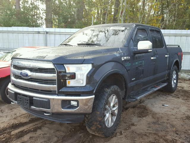 1FTEW1EG4GFB20634 - 2016 FORD F150 SUPER BLACK photo 2