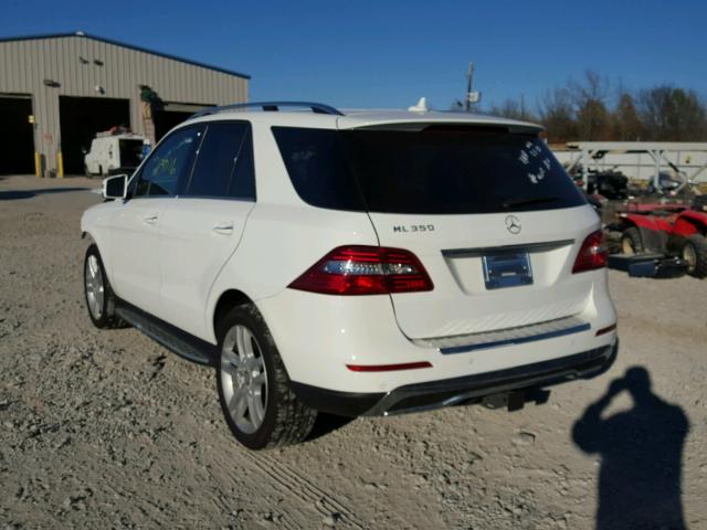 4JGDA5JB0FA507703 - 2015 MERCEDES-BENZ ML 350 WHITE photo 3