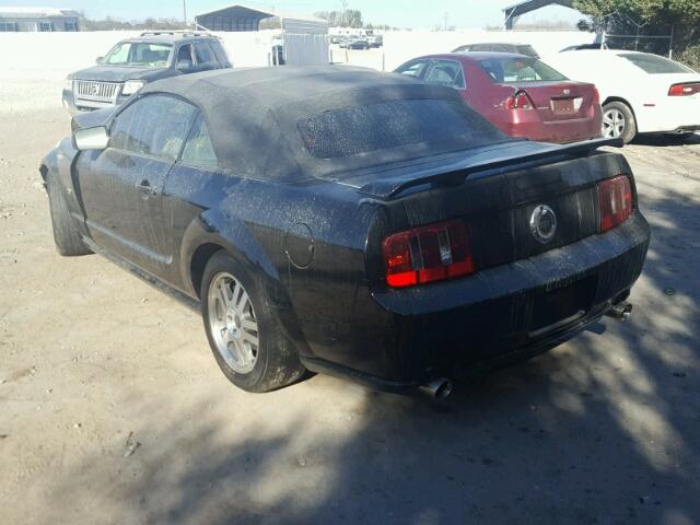 1ZVHT85H755255937 - 2005 FORD MUSTANG GT BLACK photo 3