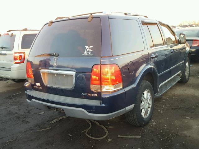 5LMEU88H94ZJ18061 - 2004 LINCOLN AVIATOR BLUE photo 4