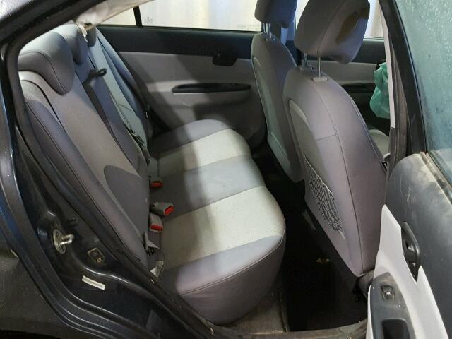 KMHCN4AC9AU501294 - 2010 HYUNDAI ACCENT GLS GRAY photo 6