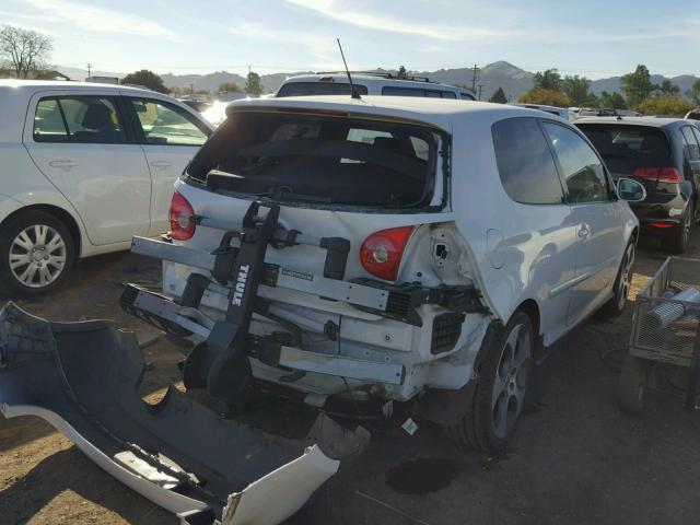 WVWEV71K67W260071 - 2007 VOLKSWAGEN NEW GTI WHITE photo 4