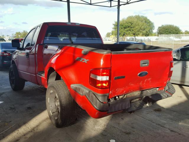 1FTRF02267KB12675 - 2007 FORD F150 RED photo 3
