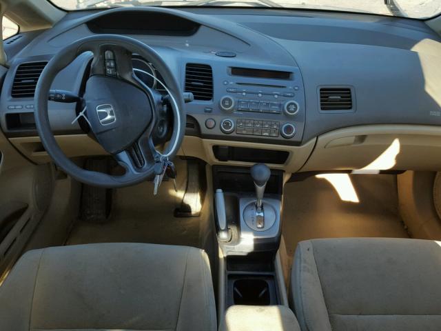 1HGFA16527L016341 - 2007 HONDA CIVIC LX GOLD photo 9