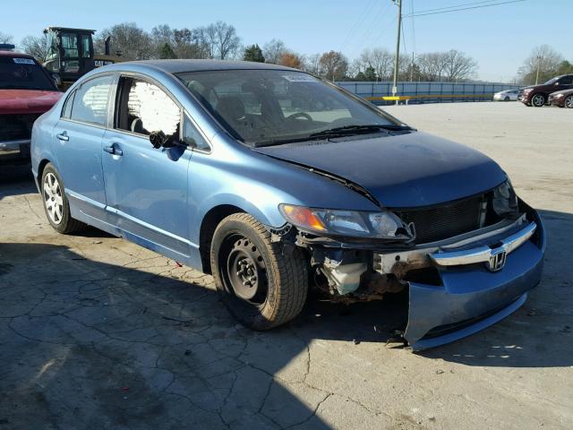 1HGFA16508L031857 - 2008 HONDA CIVIC LX BLUE photo 1