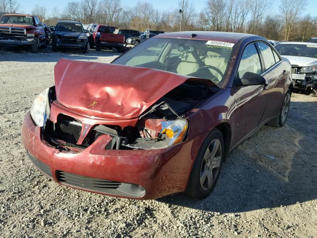 1G2ZG57B294189980 - 2009 PONTIAC G6 MAROON photo 2