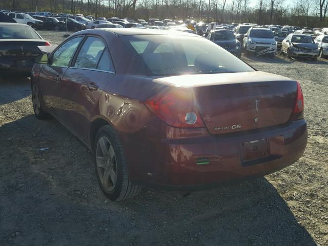 1G2ZG57B294189980 - 2009 PONTIAC G6 MAROON photo 3