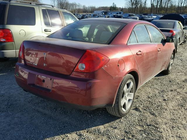 1G2ZG57B294189980 - 2009 PONTIAC G6 MAROON photo 4