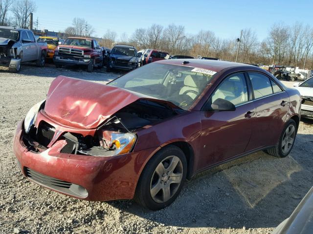 1G2ZG57B294189980 - 2009 PONTIAC G6 MAROON photo 9