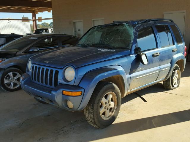 1J4GL58K23W512248 - 2003 JEEP LIBERTY LI BLUE photo 2