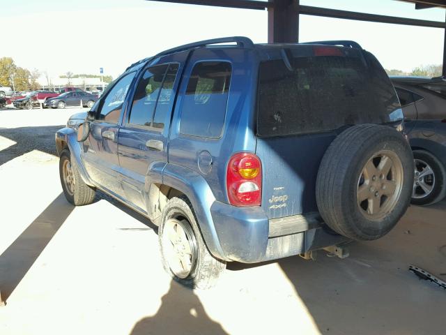1J4GL58K23W512248 - 2003 JEEP LIBERTY LI BLUE photo 3