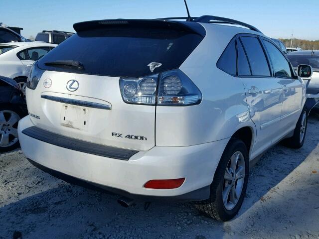 JTJGW31U860004772 - 2006 LEXUS RX 400 WHITE photo 4