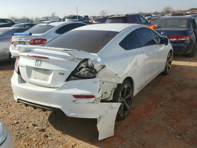 2HGFG4A5XEH703701 - 2014 HONDA CIVIC SI WHITE photo 4