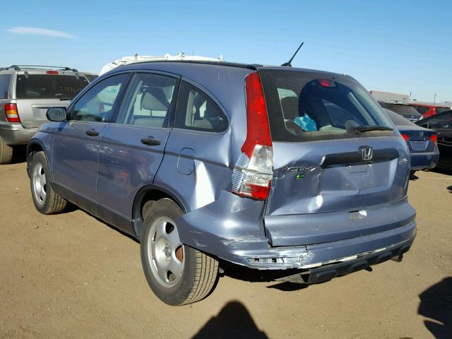 JHLRE4H32BC016428 - 2011 HONDA CR-V LX BLUE photo 3