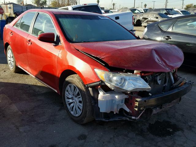 4T1BF1FK4CU586653 - 2012 TOYOTA CAMRY BASE RED photo 1