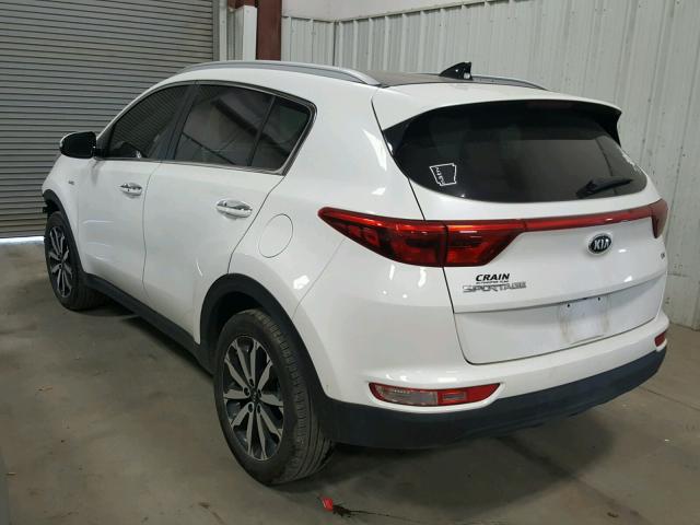 KNDPNCAC4H7205057 - 2017 KIA SPORTAGE E WHITE photo 3