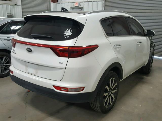 KNDPNCAC4H7205057 - 2017 KIA SPORTAGE E WHITE photo 4