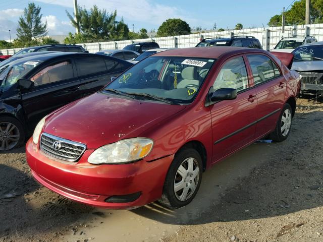 1NXBR32E47Z890266 - 2007 TOYOTA COROLLA RED photo 2