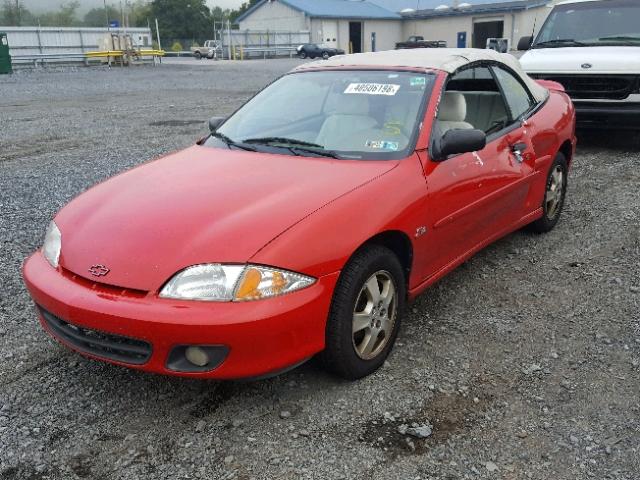 4G1JF32T2YB901079 - 2000 CHEVROLET CAVALIER Z RED photo 2