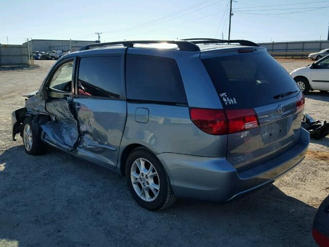 5TDZA22C35S286812 - 2005 TOYOTA SIENNA XLE BLUE photo 3