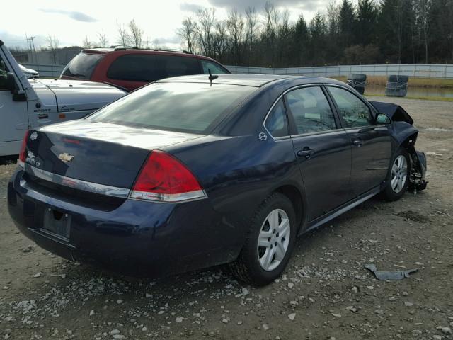 2G1WB57N291137390 - 2009 CHEVROLET IMPALA LS BLUE photo 4