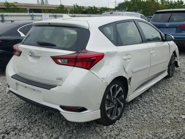JTNKARJE7HJ541133 - 2017 TOYOTA COROLLA IM WHITE photo 4