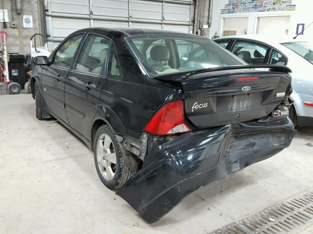 1FAFP38333W247235 - 2003 FORD FOCUS ZTS BLACK photo 3