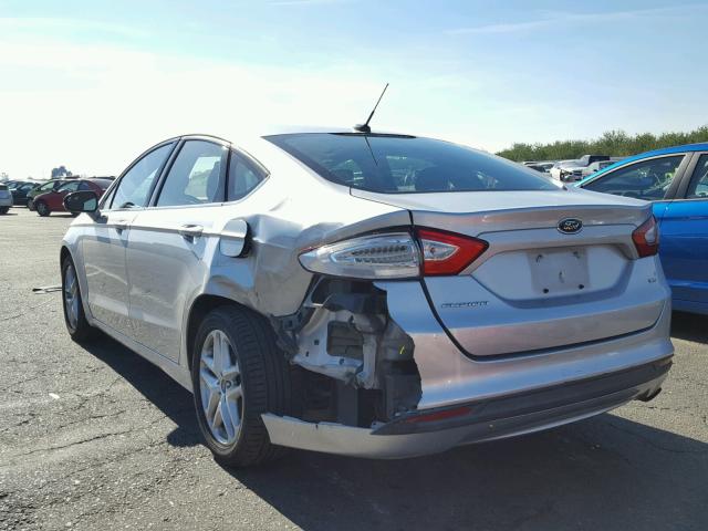 3FA6P0H70ER278742 - 2014 FORD FUSION SE SILVER photo 3