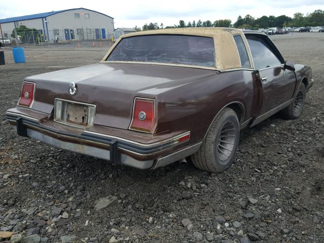 2G2GK37H2F2216689 - 1985 PONTIAC GRAND PRIX BROWN photo 4