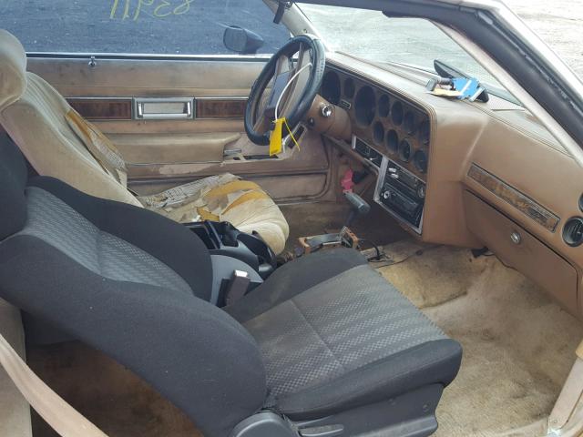 2G2GK37H2F2216689 - 1985 PONTIAC GRAND PRIX BROWN photo 5